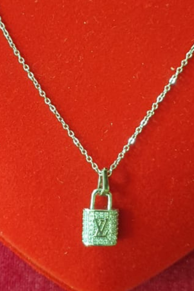 LV Lock Necklace