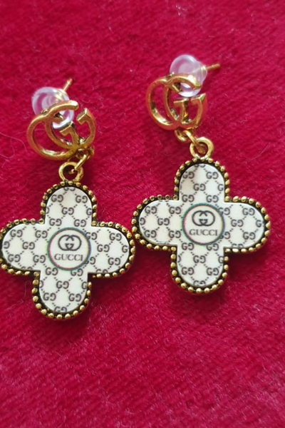 Cartier Marble Designer Earrings